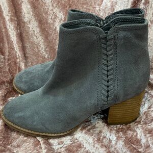 Blondo Charcoal Suede Ankle Booties